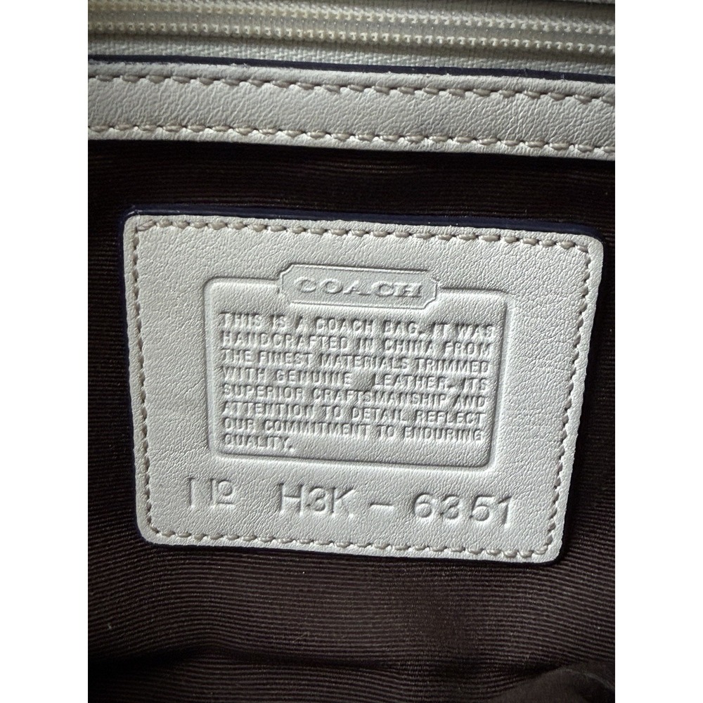 Coach Women's Y2K Blue Signature Jacquard Soho Mini Hobo Bag White Trim 6351 - Picture 11 of 15